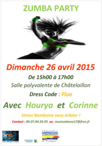 Zumba party du 26-04-15 à Châtelaillon