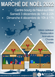 Marché de Noël de Nieul-sur-Mer 2022 : affiche