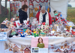 Nieul-Gym-Loisirs : stand Aiguilles Passion au marché de Noël 2024 de Nieul-sur-Mer.