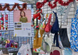 Nieul-Gym-Loisirs : stand Aiguilles Passion au marché de Noël 2024 de Nieul-sur-Mer.