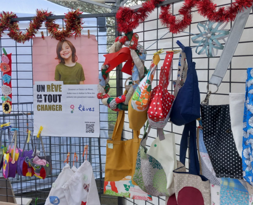 Nieul-Gym-Loisirs : stand Aiguilles Passion au marché de Noël 2024 de Nieul-sur-Mer.