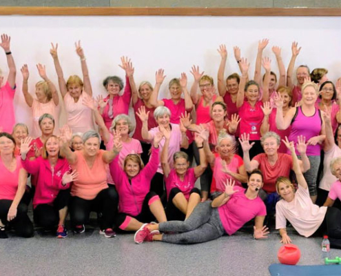 Octobre rose 2025 : groupe Gym Fitness 1 animé par Floriane