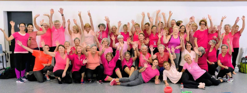 Octobre rose 2025 : groupe Gym Fitness 1 animé par Floriane