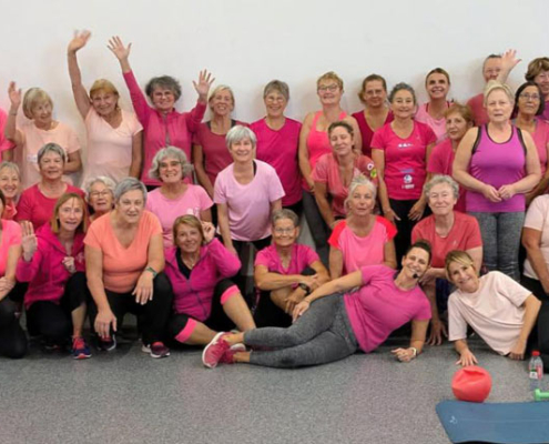 Octobre rose 2025 : groupe Gym Fitness 1 animé par Floriane