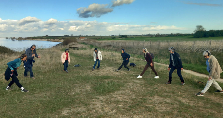 Marche japonaise en musique avec Brigitte